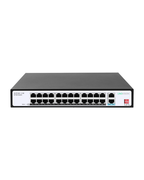 (POESW324) 24 Ports POE Switch with 2 Gigabit Uplink, Total POE Budge