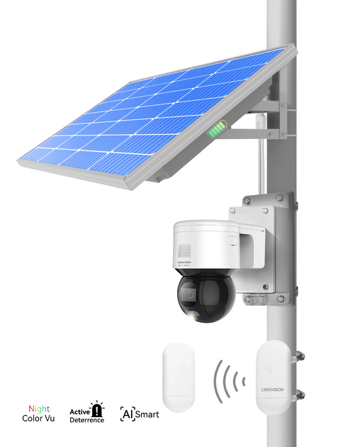 GO SOLO PT4 UB) Commercial Solar Power Camera KIT with Pre-Paired GO SOLO PT4 UB) Commercial Solar Power Camera KIT with Pre-Paired
