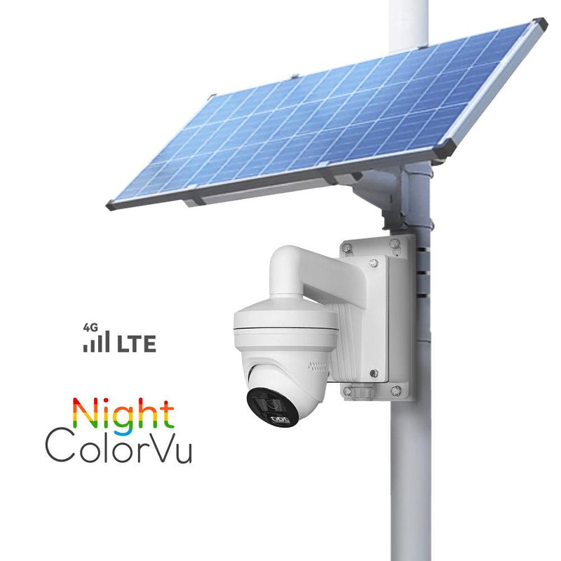 4G LTE Solar Powered AI Smart Camera with Night ColorVu and Active Deterrence Light & Audio - LINOVISION US Store