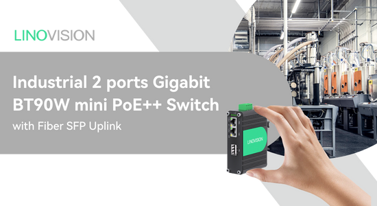 The Mini Yet Mighty Industrial PoE++ Switch: 90W Output with Fiber SFP Uplink