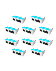 LINOVISION Mini commutateur POE passif à 2 ports Prolongateur POE IEEE 802.3af/at Répartiteur de répéteur POE Alimentation sur Ethernet 330 pieds sur câble Cat5/6 alimentant 2 appareils POE comme des caméras IP sur un câble Cat5/6