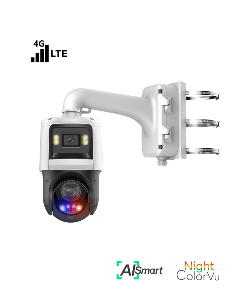 (4GPTZ 544D) 4G LTE Wireless 4MP Dual-Lens PTZ Camera with 25x Optical Zoom