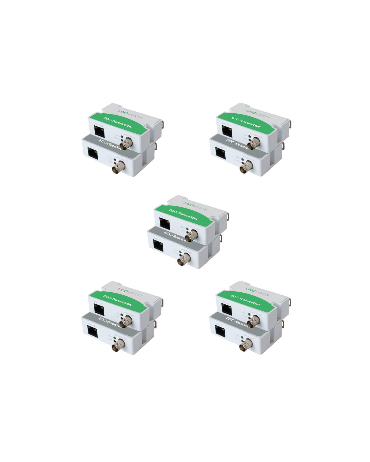 LINOVISION Ethernet Over Coax Converter (EOC) POE IP Over Coax
