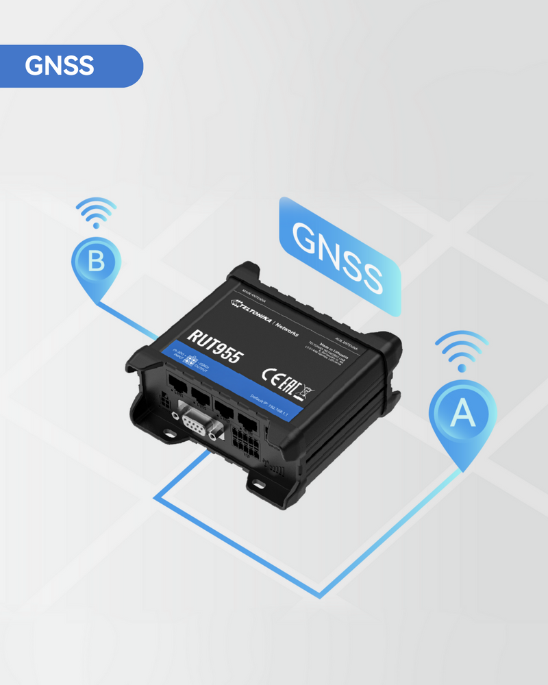 Teltonika RUT955 Dual SIM Industrial LTE 4G Router (RUT955W03660 Teltonika RUT955 Dual SIM Industrial LTE 4G Router (RUT955W03660