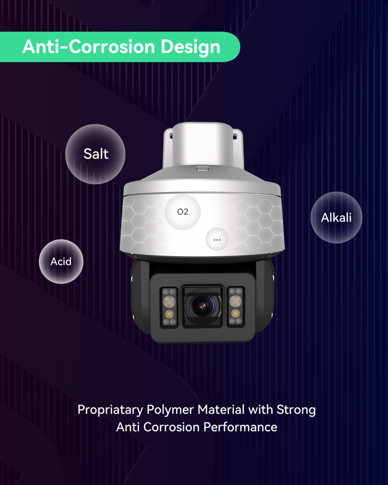 The Most Affordable AI Smart Anti-corrosion 4MP 32x Optical Zoom Network Dome Camera with Polymer Material (IPTZ5432AC)