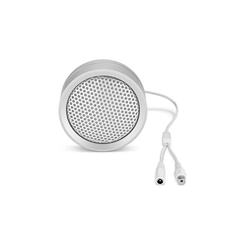 High fidelity Omni-directional microphone for space up to 70 sq meters or 750 ft