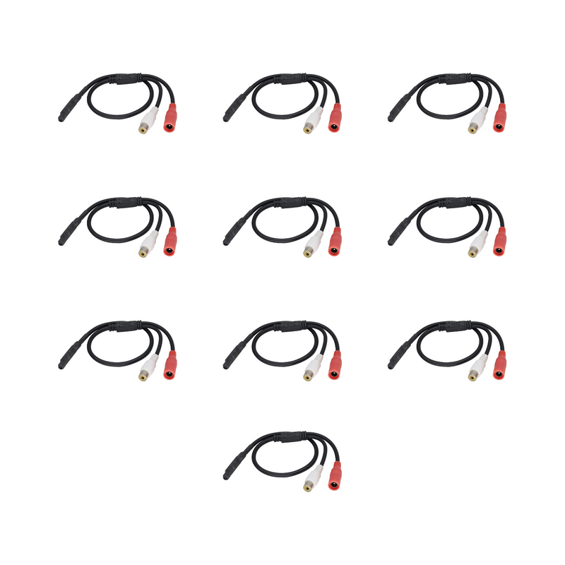 Microphone with detection range 330sqf, 12V DC power (10 pack)