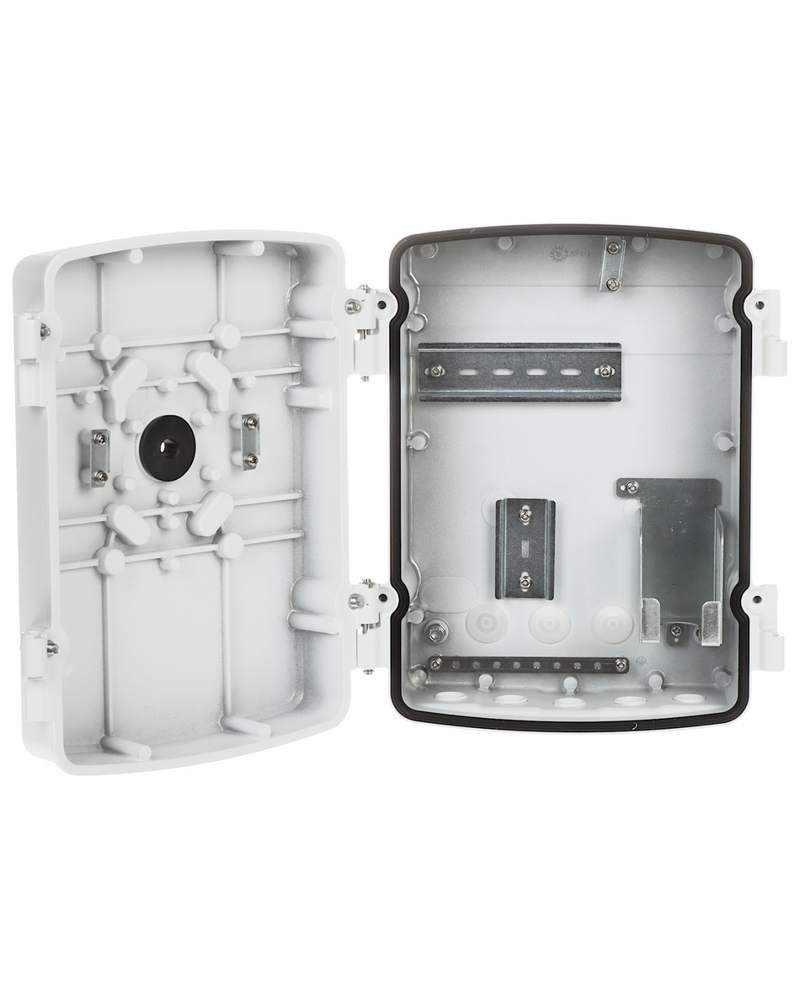 Outdoor Enclosure for PoE Switches or Cellular Routers, Pole Mount Included