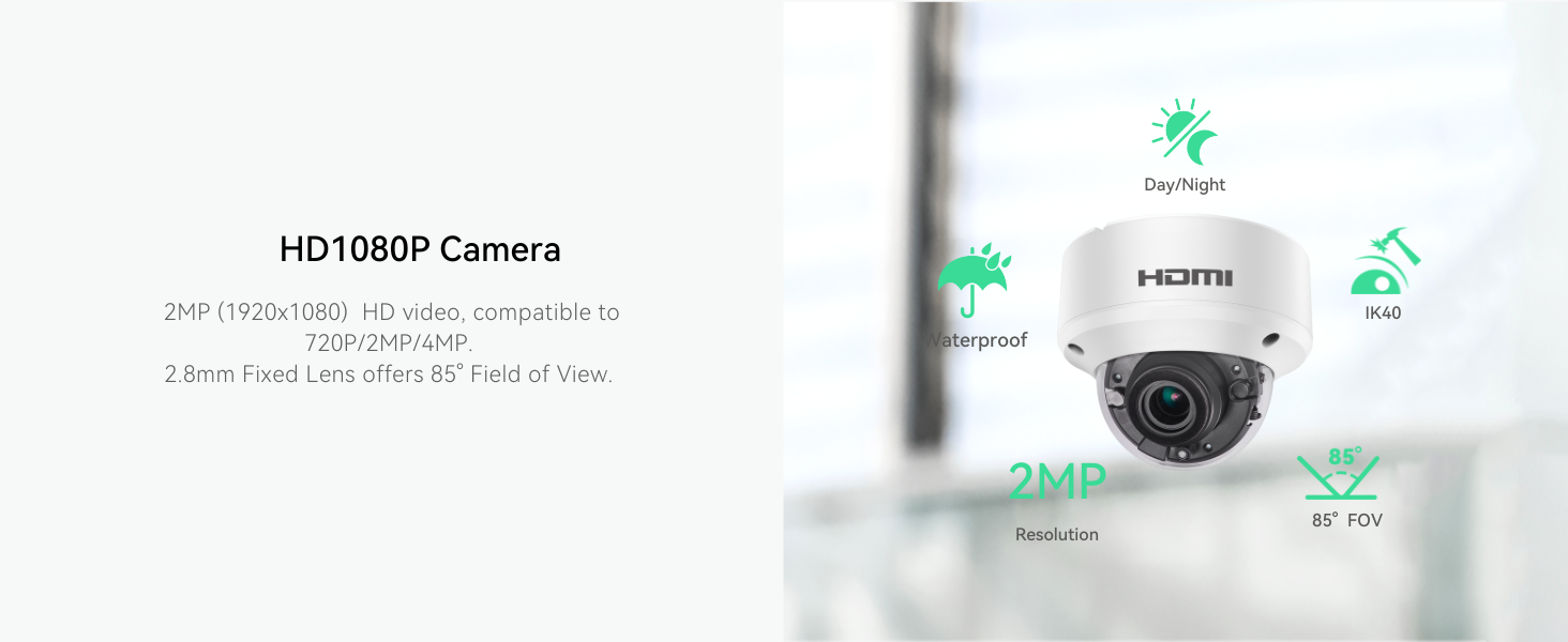 HD1080P HDMI Security Camera with HDMI or VGA Output, Without Delay, 2 ...