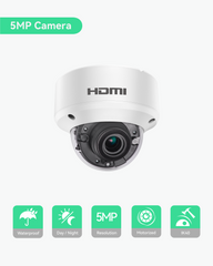 5MP HDMI Security Camera with HDMI or VGA Output, Without Delay, 2.8mm Fixed Lens