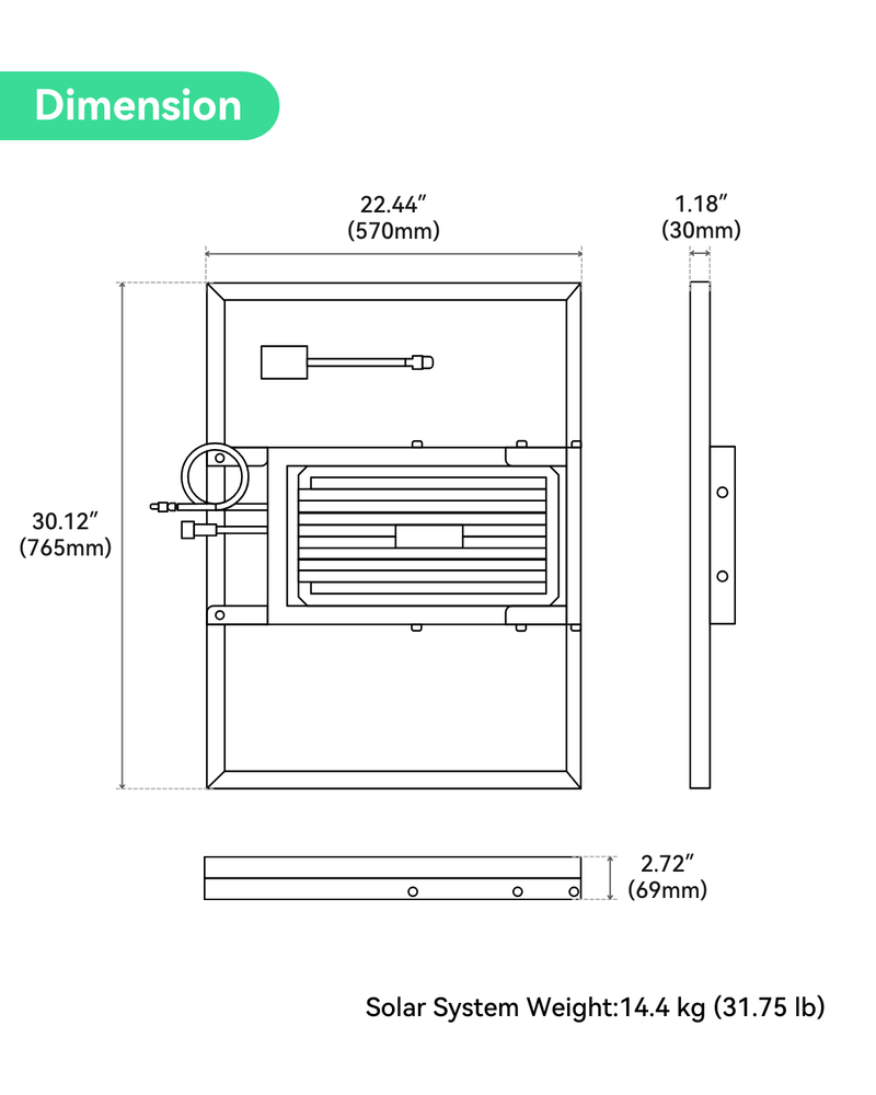 (GO SOLO PTZ544D V1) Commercial Solar Power Camera KIT