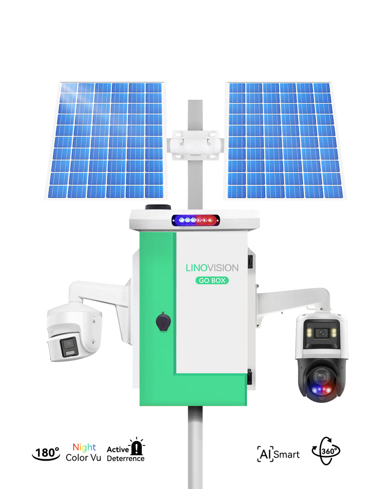 (GO BOX-V1200PW-PTZ-P8) Versatile Solar Powered Cameras System with Endless Video Monitoring
