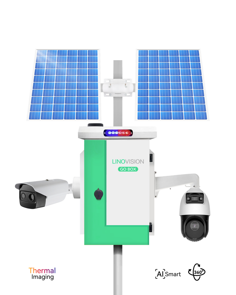 (GO BOX-V1200PW-PTZ-TH) Versatile Solar Powered Cameras System with Endless Monitoring and Thermal Imaging