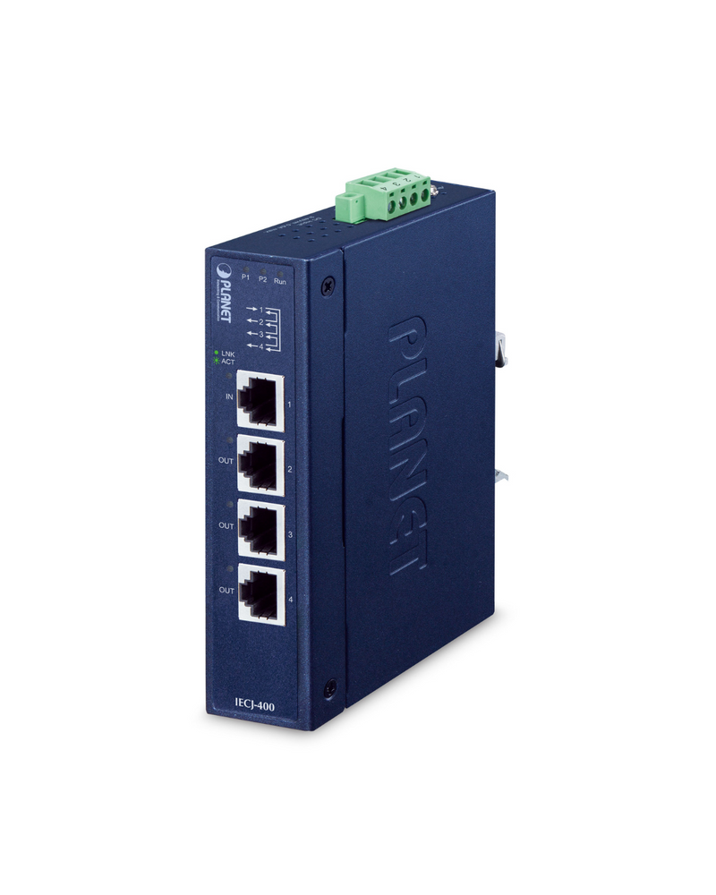 PLANET IECJ-400 Industrial 4-Port EtherCAT Junction Slave