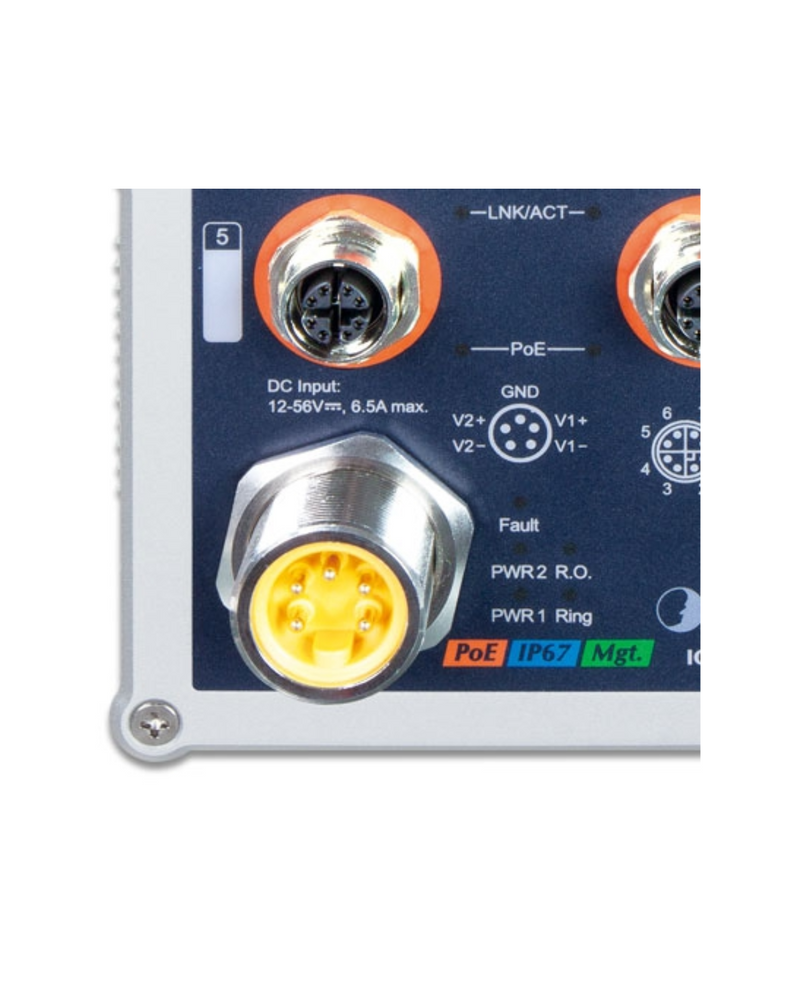 PLANET IGS-5227X-4P2T Industrial IP67-rated 4-Port 10/100/1000T 802.3at PoE+ 2-Port 10/100/1000T Managed Ethernet Switch