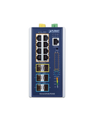 PLANET Industrial L3 Managed 8-Port 802.3bt 360W PoE++ Switch with 2x 2.5G and 4x 10G SFP+ Uplink, Railway certified