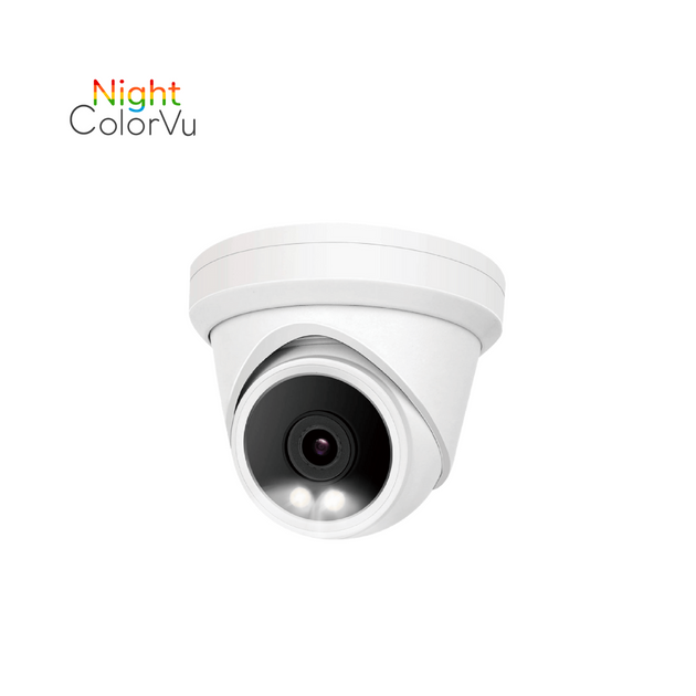 (IPC236C) 6MP 24/7 Night ColorVu POE IP Turret Camera with built-in Mi ...