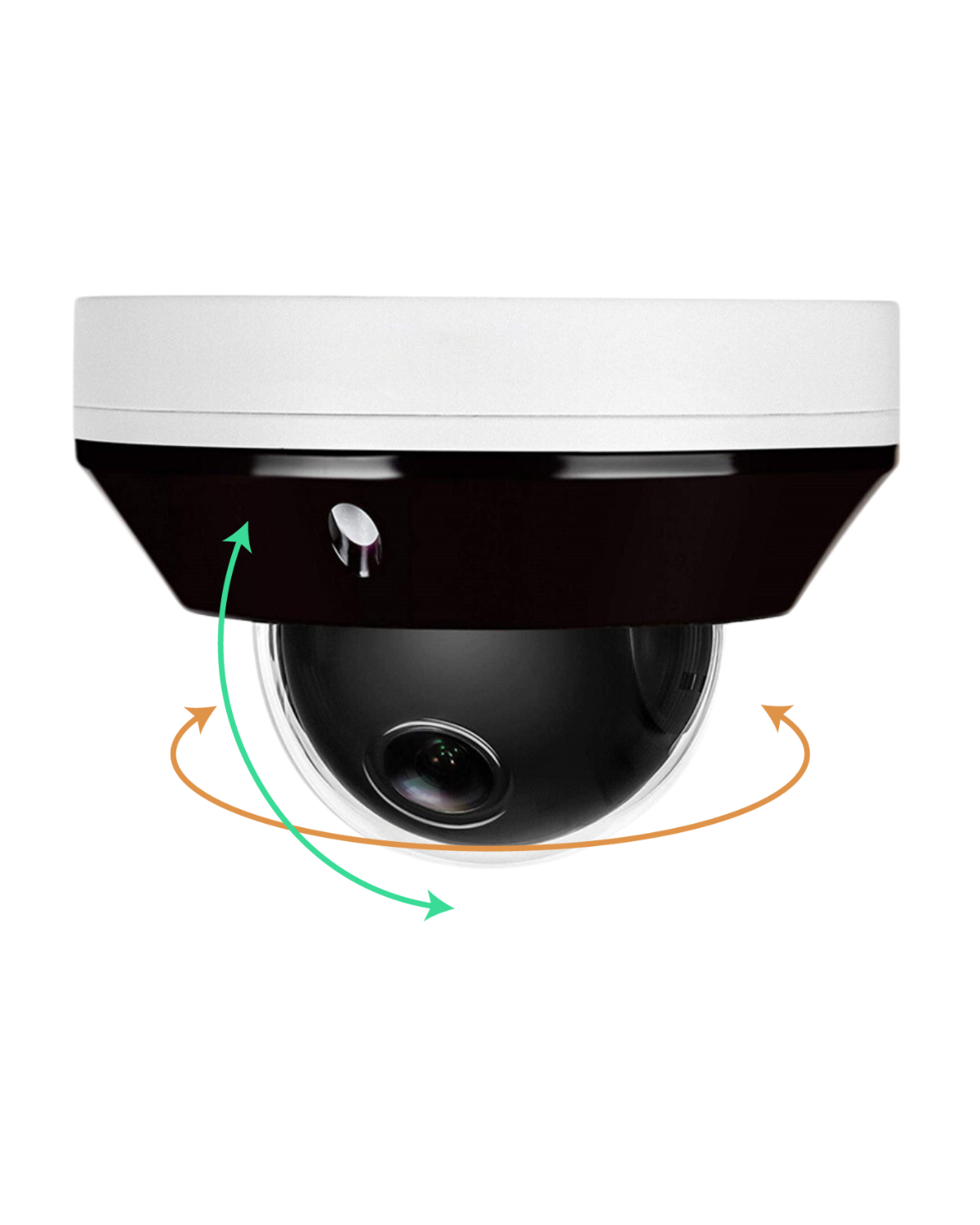 5MP PoE IP Mini PTZ Camera with 3x Optical Zoom and Built-in
