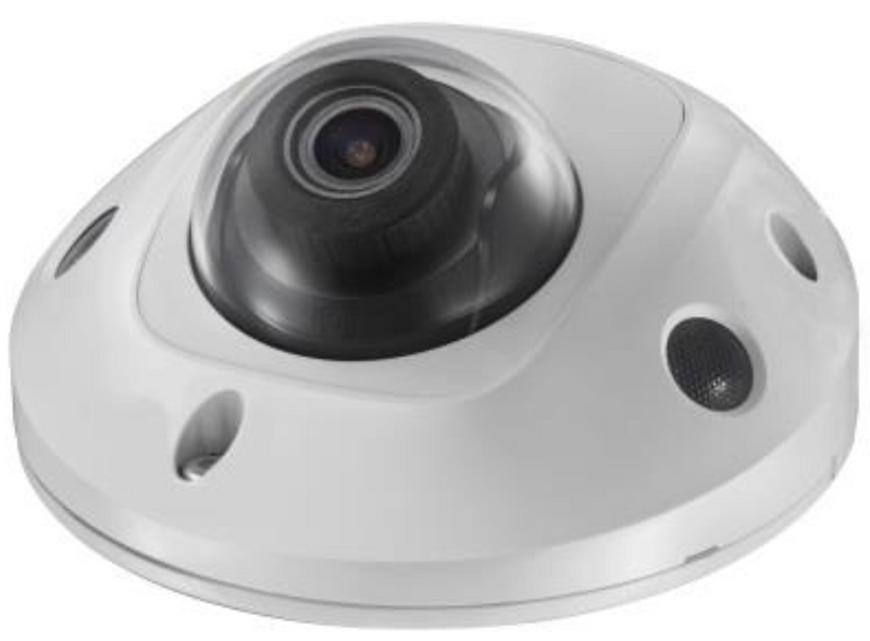 4MP Pro H.265 WDR IP wedge dome camera  100ft IR  built-in Mic