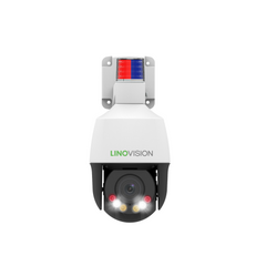 Mini caméra PTZ réseau de dissuasion active 5MP avec détection humaine/véhicule conforme NDAA