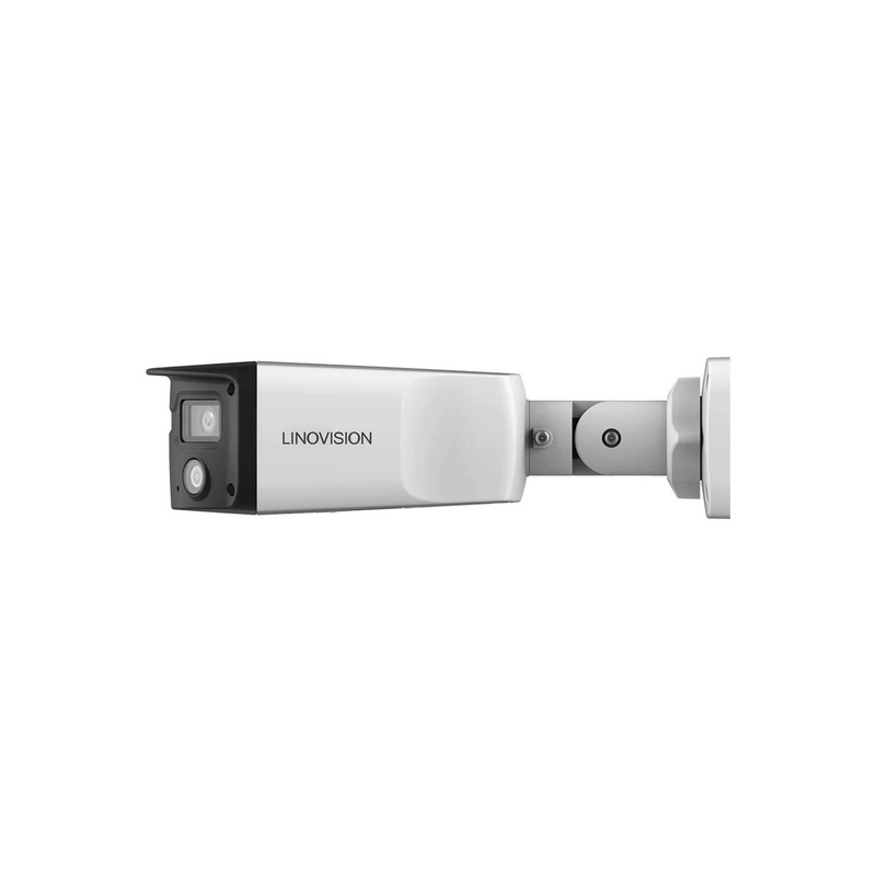 NDAA 4MP Dual-Lens Panoramic AI Smart Camera, Night ColorVu, Two-Way Talk
