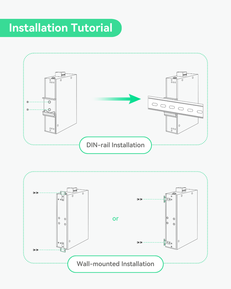 12 Ports L2+ Cloud Managed PoE Switch with DC8V to DC57V Voltage Booster (POE-SWR612GM-SOLAR)