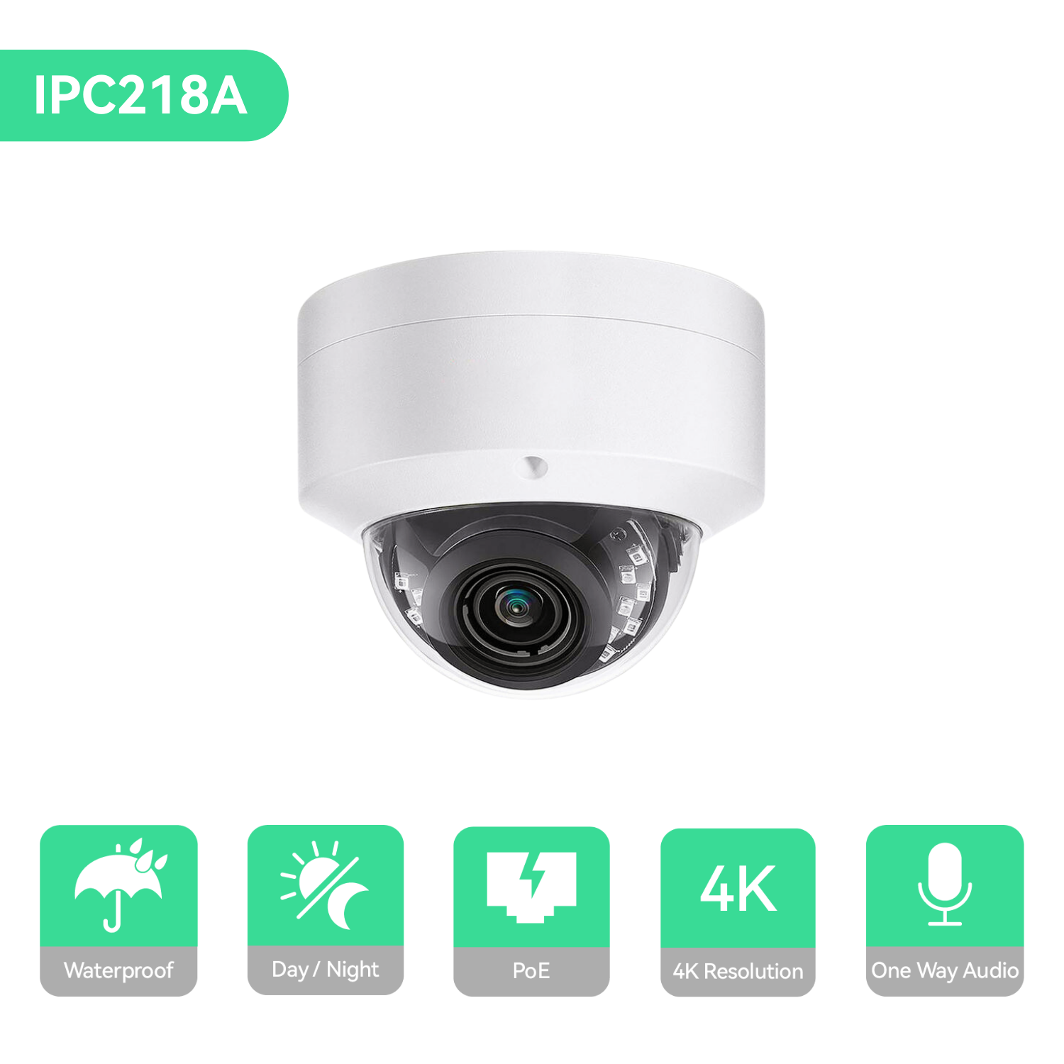INSTAR 2K+ PoE Security Camera With AI Detection - Indoor/Outdoor IP Camera With Night Vision