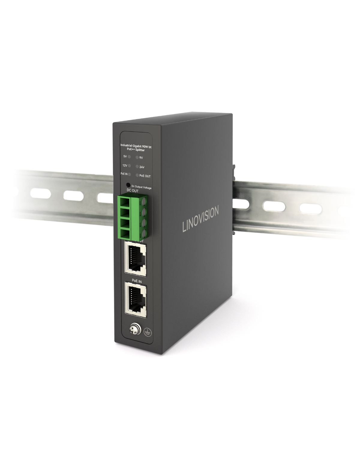 90W Gigabit PoE Splitter With IEEE802.3bt PoE Output and DC 5/9/12/24V Output (POE-SP02BT-POE)