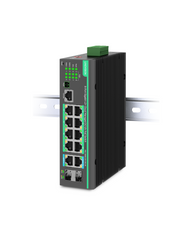 12 Ports L2+ Cloud Managed PoE Switch with DC8V to DC57V Voltage Booster (POE-SWR612GM-SOLAR)