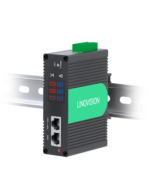 (POE-SP01BTV) Industrial 802.3bt Gigabit 90W PoE++ Splitter with Adjus ...