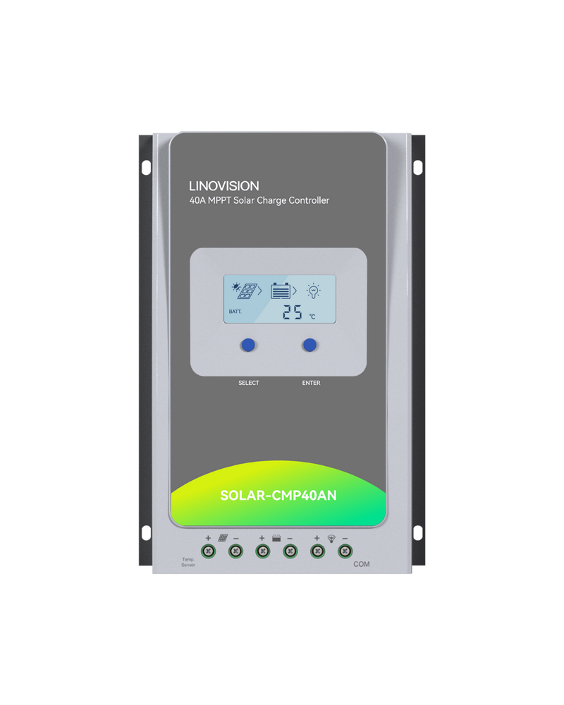 12V/24V 40A MPPT Solar Charge Controller with RS485 Remote Control and Cloud Access (SOLAR-CMP40AN)