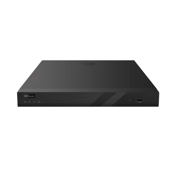 NDAA 16ch 4K POE NVR, 1U case and Max 2 HDD (NVR6216P16L