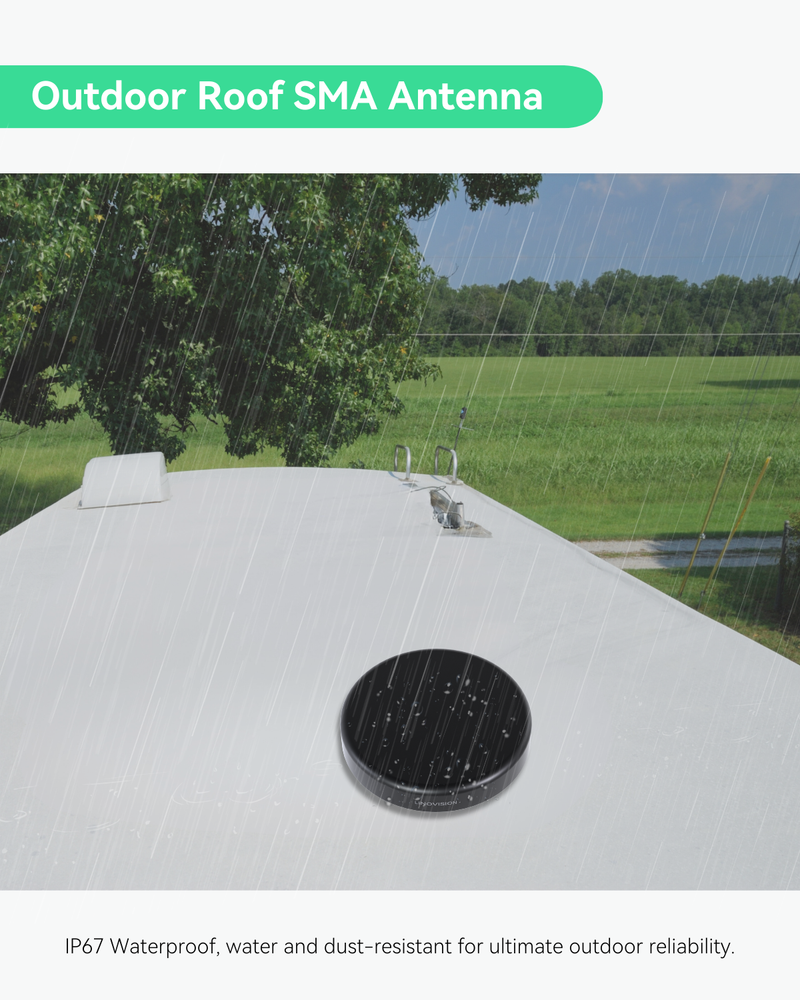 4G LTE MIMO and WiFi 3-in-1 Combo Antenna, 2x 4G LTE and 1x Dual Band Wi-Fi, Outdoor Roof SMA Antenna for IOT-R32, Inhand IR302, Teltonika RUT241/RUT240 (ANT-4GCOMBO3)