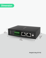 90W Gigabit PoE Splitter With IEEE802.3bt PoE Output and DC 5/9/12/24V Output (POE-SP02BT-POE)