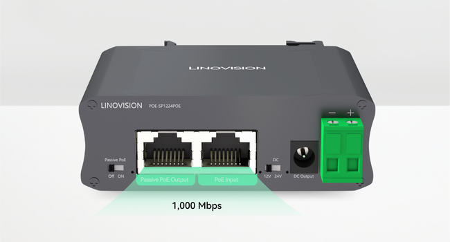 Gigabit 30W PoE Splitter