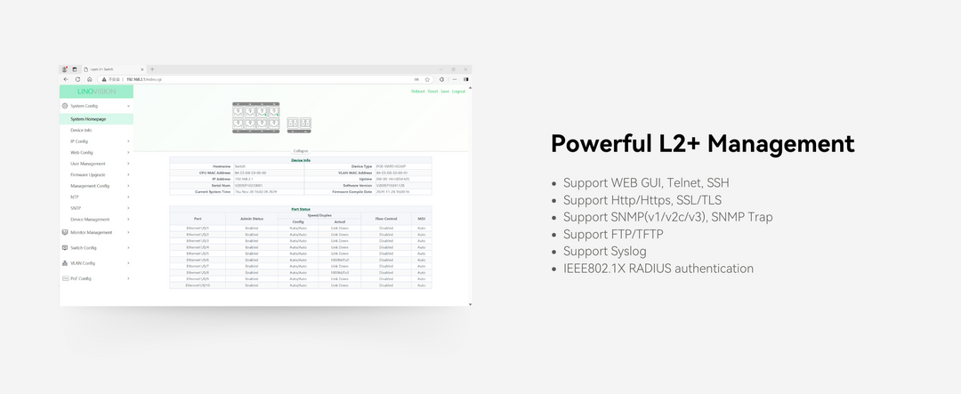 managed poe switch