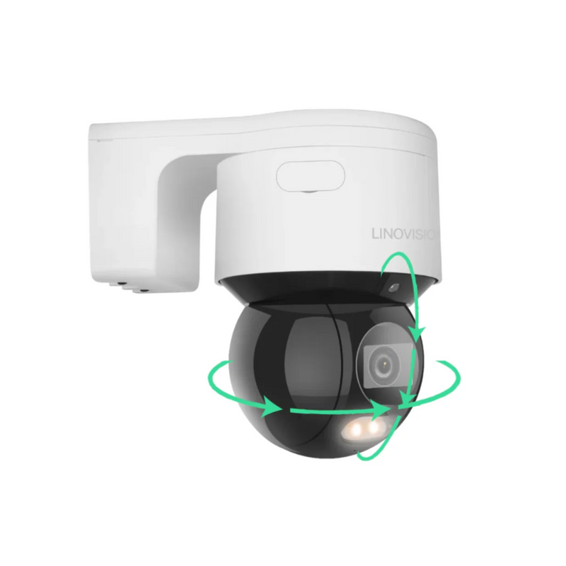 (PTZ M4) 4MP Mini Night ColorVu PT Dome Camera