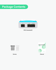 Mini 2-Port PoE Extender to Split One PoE cable for Two PoE devices (POE-Extender02)