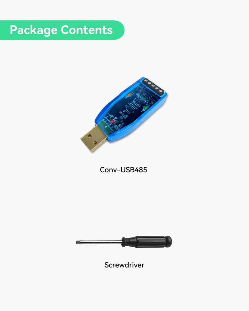 Industrial USB to RS485 Converter with LED Indicators, Compatible