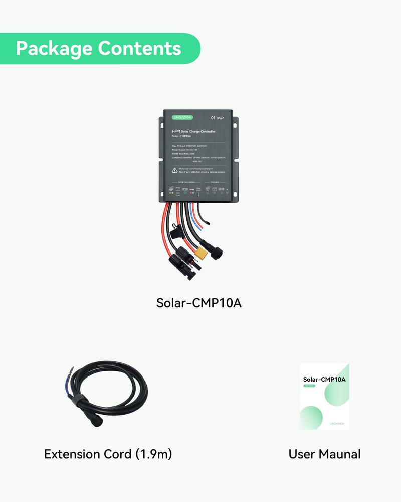 Contrôleur de charge solaire MPPT avec contrôle RS485