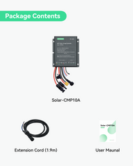 MPPT 12/24V 10A Solar Charge Controller with RS485 Remote Control (Solar-CMP10A)