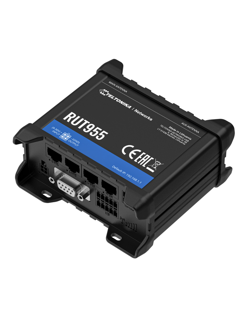 Teltonika RUT955 Dual SIM Industrial LTE 4G Router | Hinovision Teltonika RUT955 Dual SIM Industrial LTE 4G Router | Hinovision