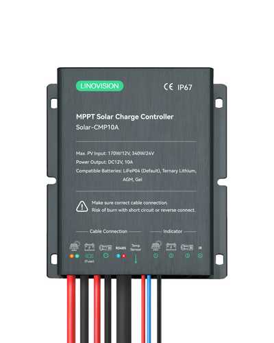 MPPT 12/24V 10A Solar Charge Controller with RS485 Remote Control (Solar-CMP10A)