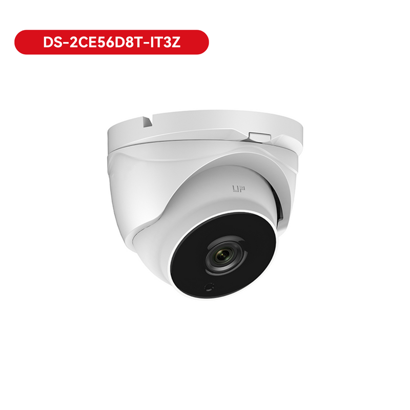 Hikvision DS-2CE56D8T-IT3Z 2MP WDR HD-TVI motorized turret dome camera EXIR 132ft 2.8-12mm lens