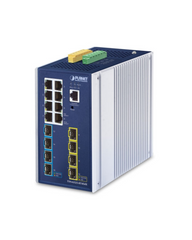 PLANET Industrial L3 Managed 8-Port Timing Sensitive Network (TSN) Switch, support 802.1AS, PTP