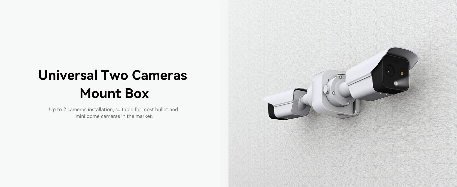 2 Ports Outdoor PoE Extender with Universal Mount Box for Two Cameras ...
