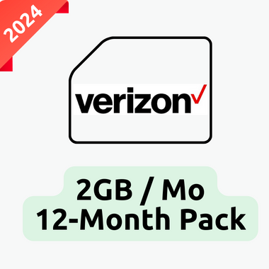 12-Month Pack of Verizon 2GB/Mo Data Plan with Public Static IP Address