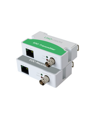 LINOVISION POE sobre coaxial EOC Converter Ethernet (IP) sobre coaxial, potencia máxima de 3000 pies y transmisión de datos sobre cable coaxial RG59 regular