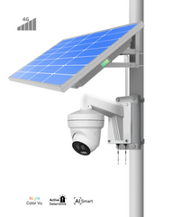 (GO SOLO T4 vSIM) Commercial Solar Power Camera KIT with 60GB 365 Days Data Plan