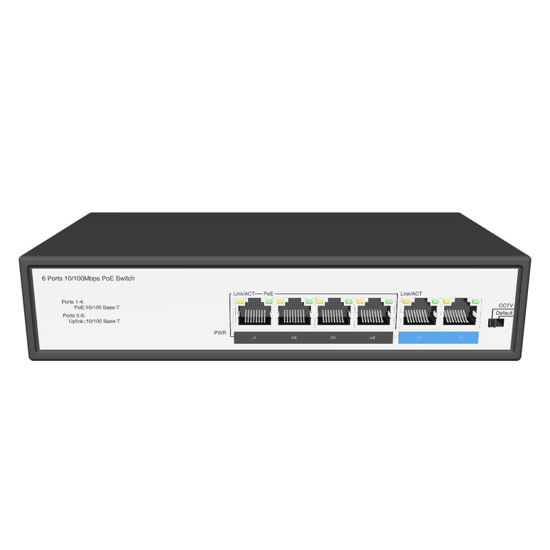 (POE-Switch0604) 4 Port POE Switch 4 Port POE+ Port with 2 Uplink Port